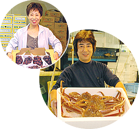 市場の仲卸さん